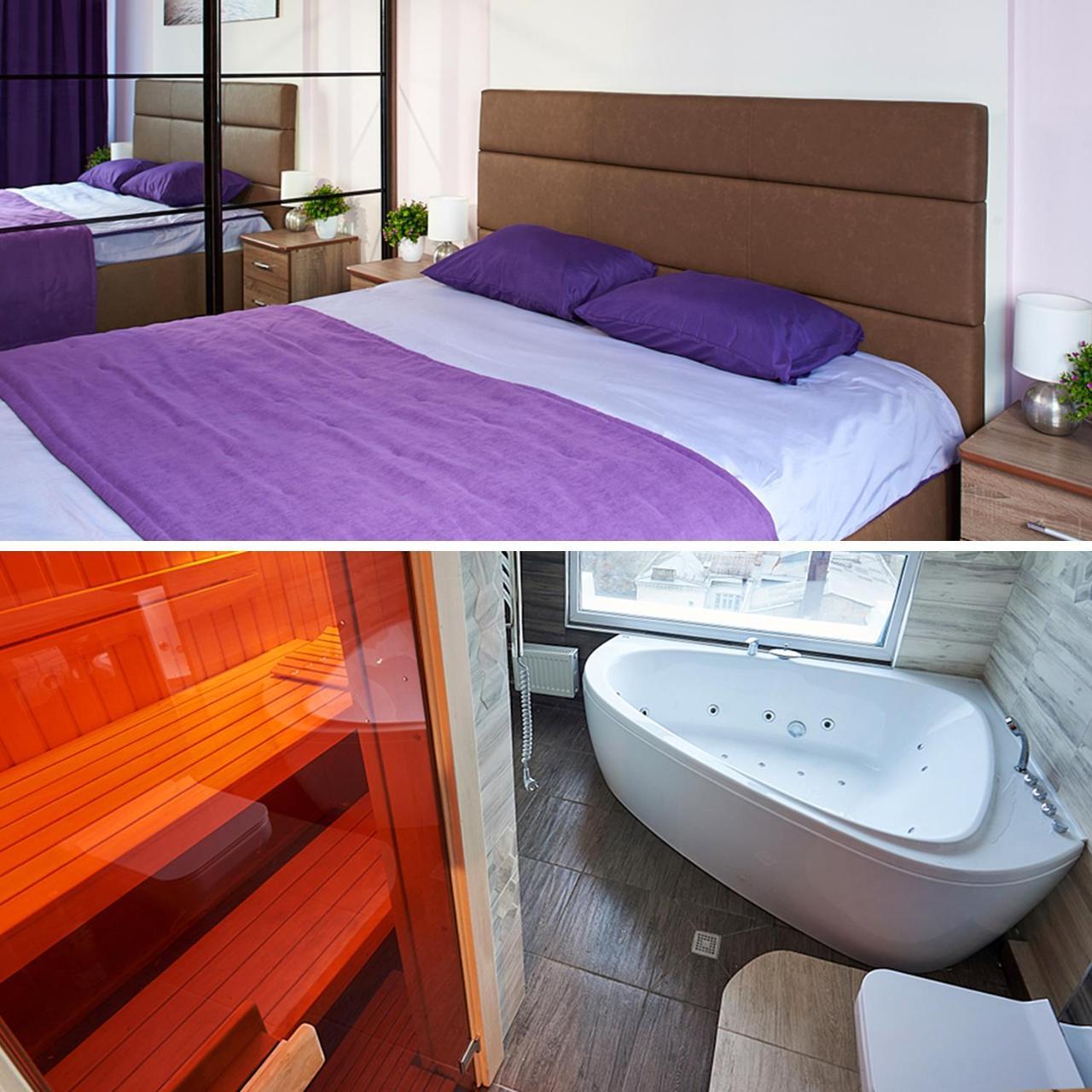 Sauna, Big Jacuzzi , Khreshchatyk Apartments كييف المظهر الخارجي الصورة